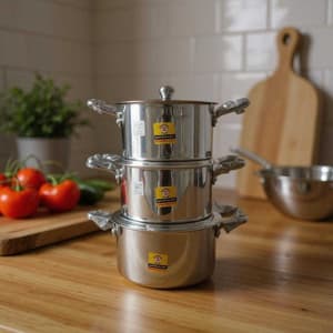 Pappu Biriyani Pot Set Heavy  7", 8" 9" Set