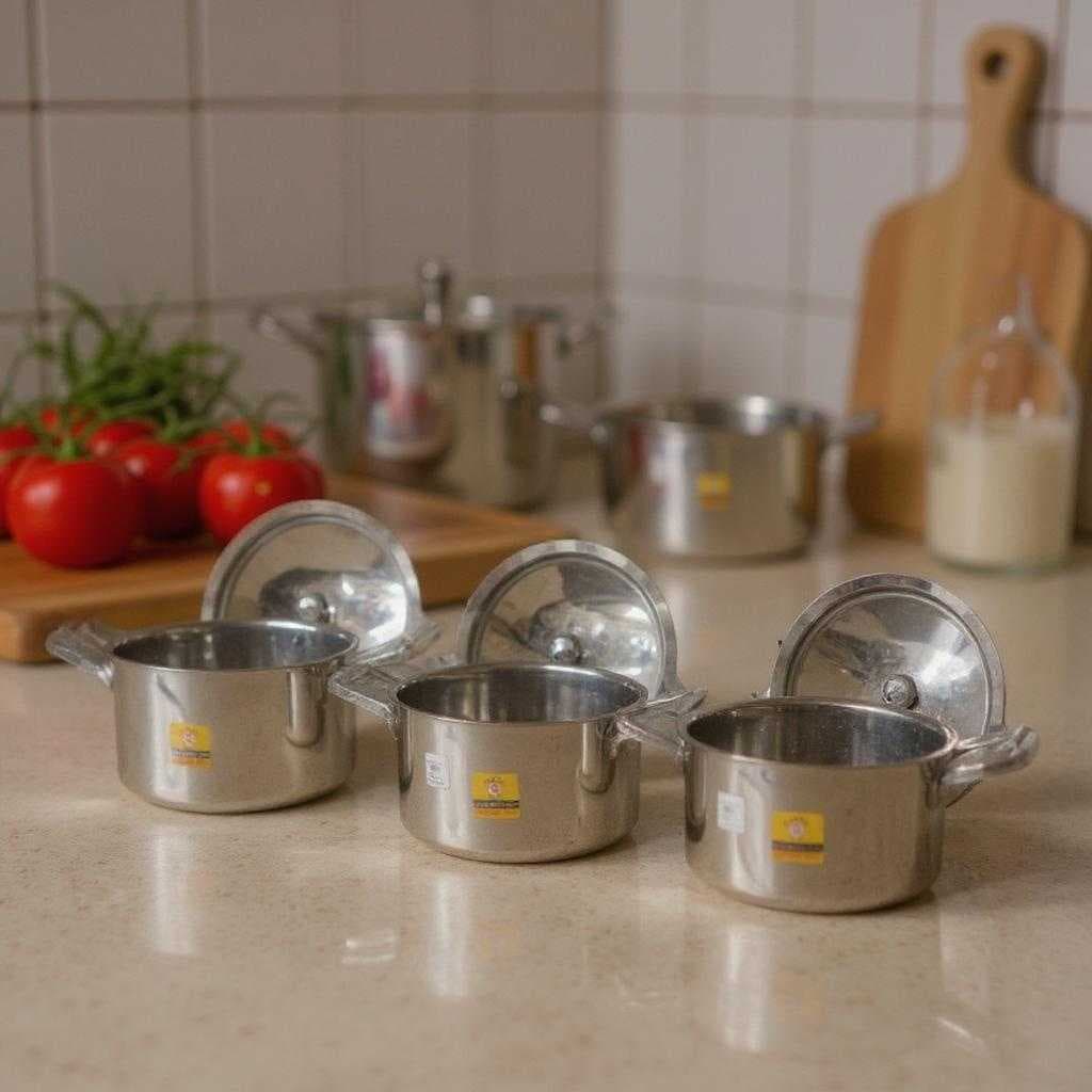 Pappu Biriyani Pot Set Heavy 7", 8" 9" Set - Image 4